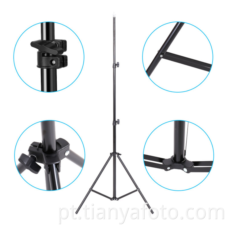 Suporte para suporte de fundo de fundo em forma de T portátil com 1,5 x 2 m de fotografia profissional